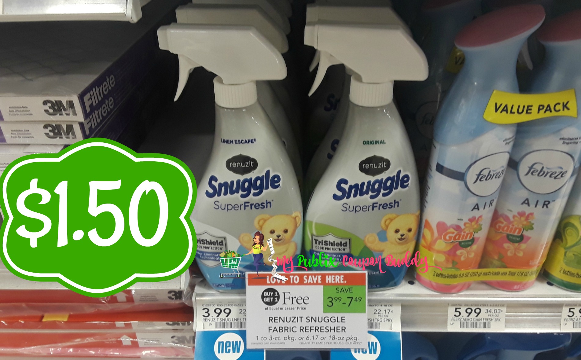 Snuggle Fabric Refresher 1.50 at Publix My Publix Coupon Buddy