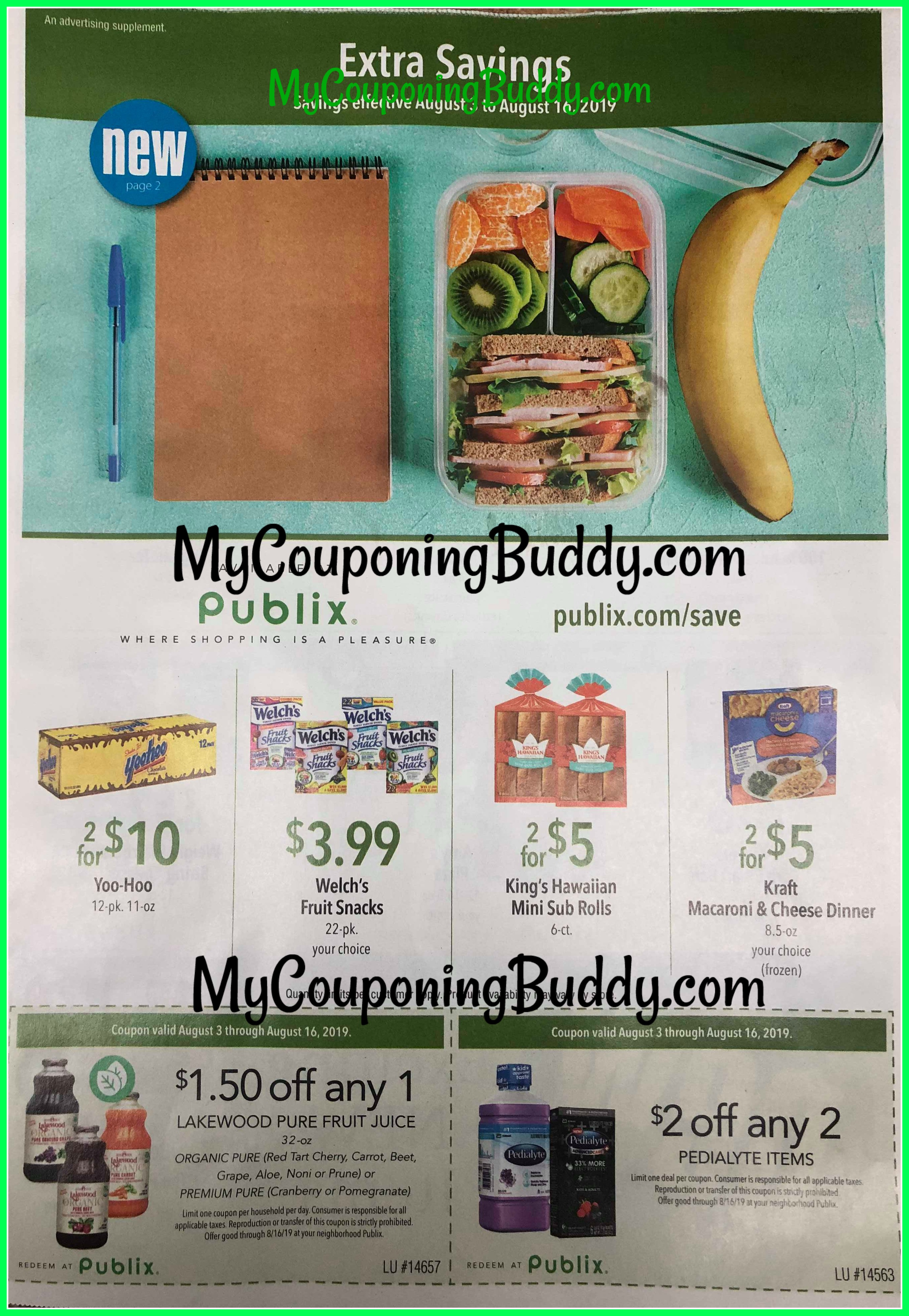 Publix Green Flyer Coupon 8/3-8/16 | My Publix Coupon Buddy