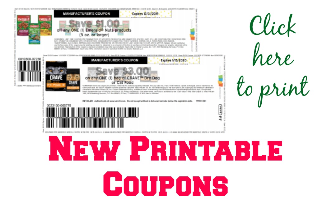 New Printable Coupons Crave Dog Food, Emerald Nuts | My Publix Coupon Buddy
