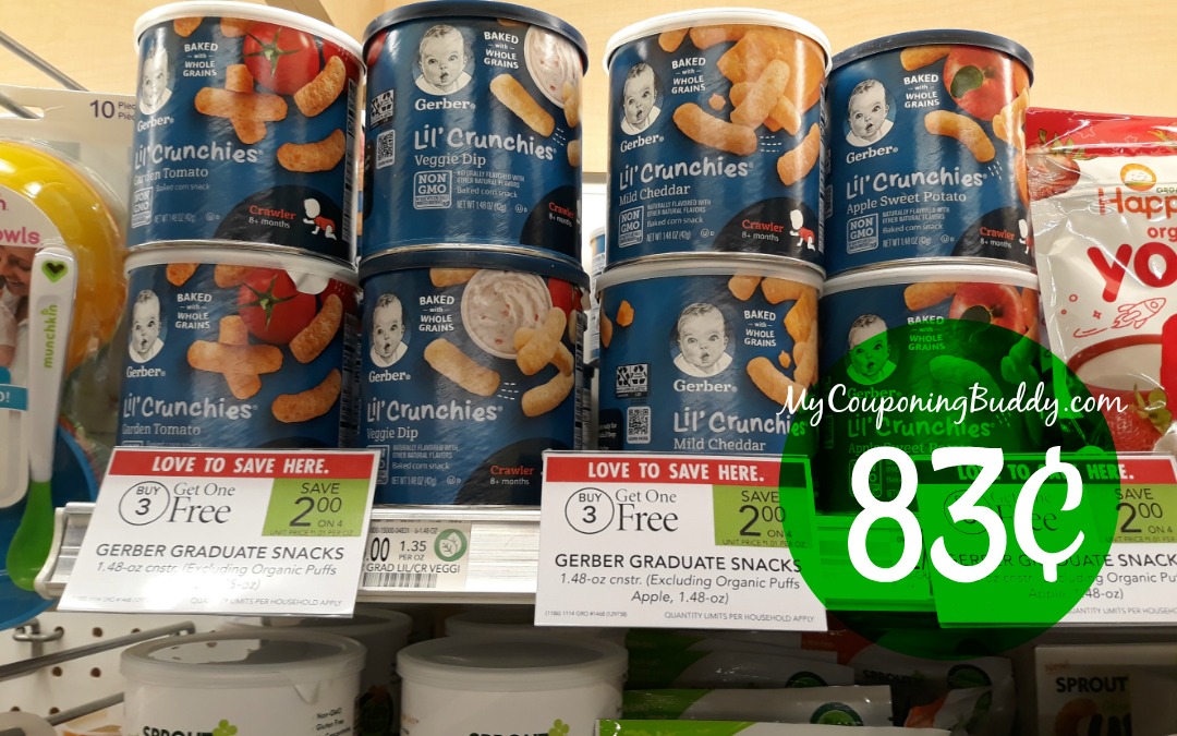 Gerber Snacks 83¢ at Publix | My Publix Coupon Buddy