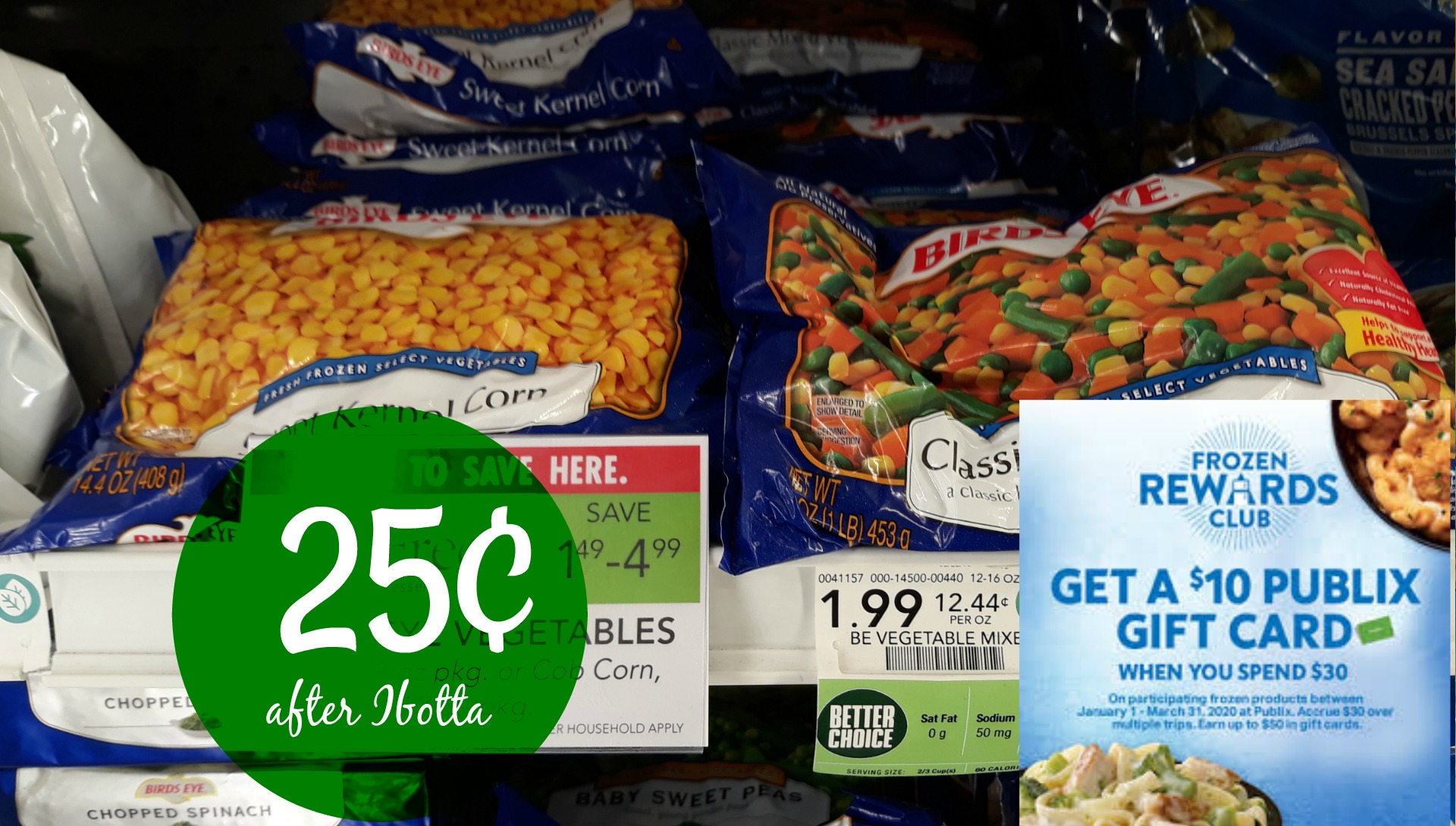 Bird’s Eye vegetables 25¢ at Publix after Ibotta rebate | My Publix ...