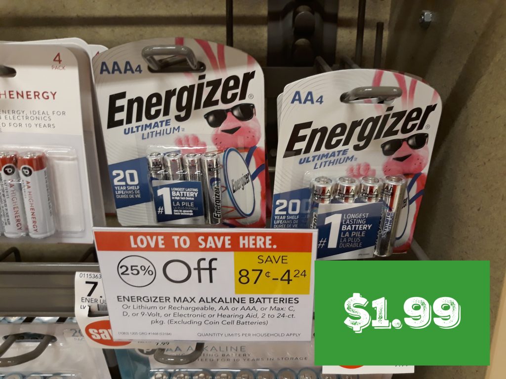 Energizer Batteries as low as 1.99 at Publix My Publix Coupon Buddy