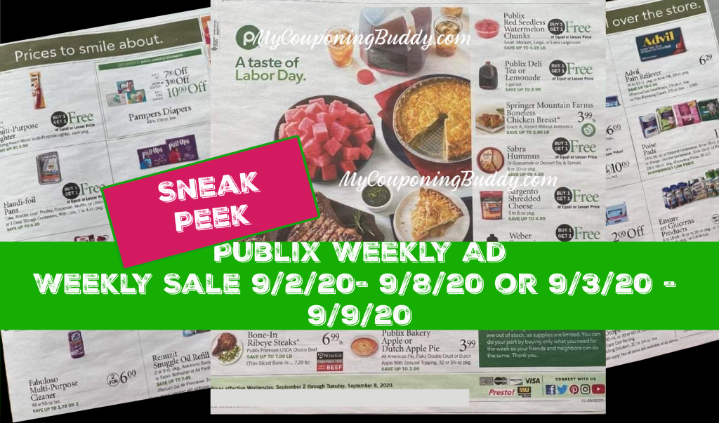 Early Ad Preview Publix Weekly Sale 9/2/20 9/8/20 or 9/3/20 9/9/20