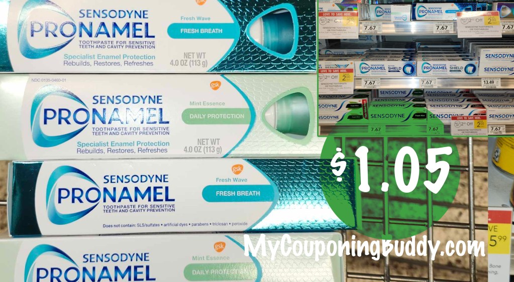 Sensodyne Toothpaste 1.05 ea after coupons & rebate My Publix Coupon
