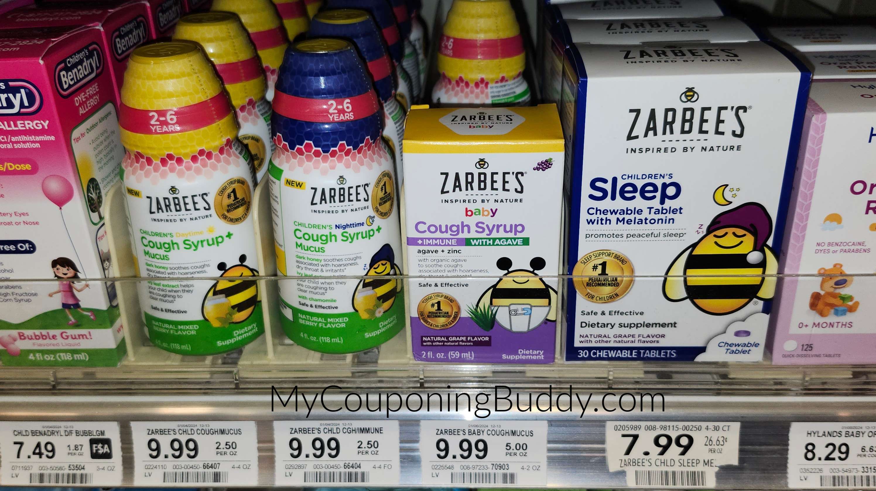 Zinbee Zarbee’s, 0.5 to 4 oz, or 18 to 50 ct | My Publix Coupon Buddy